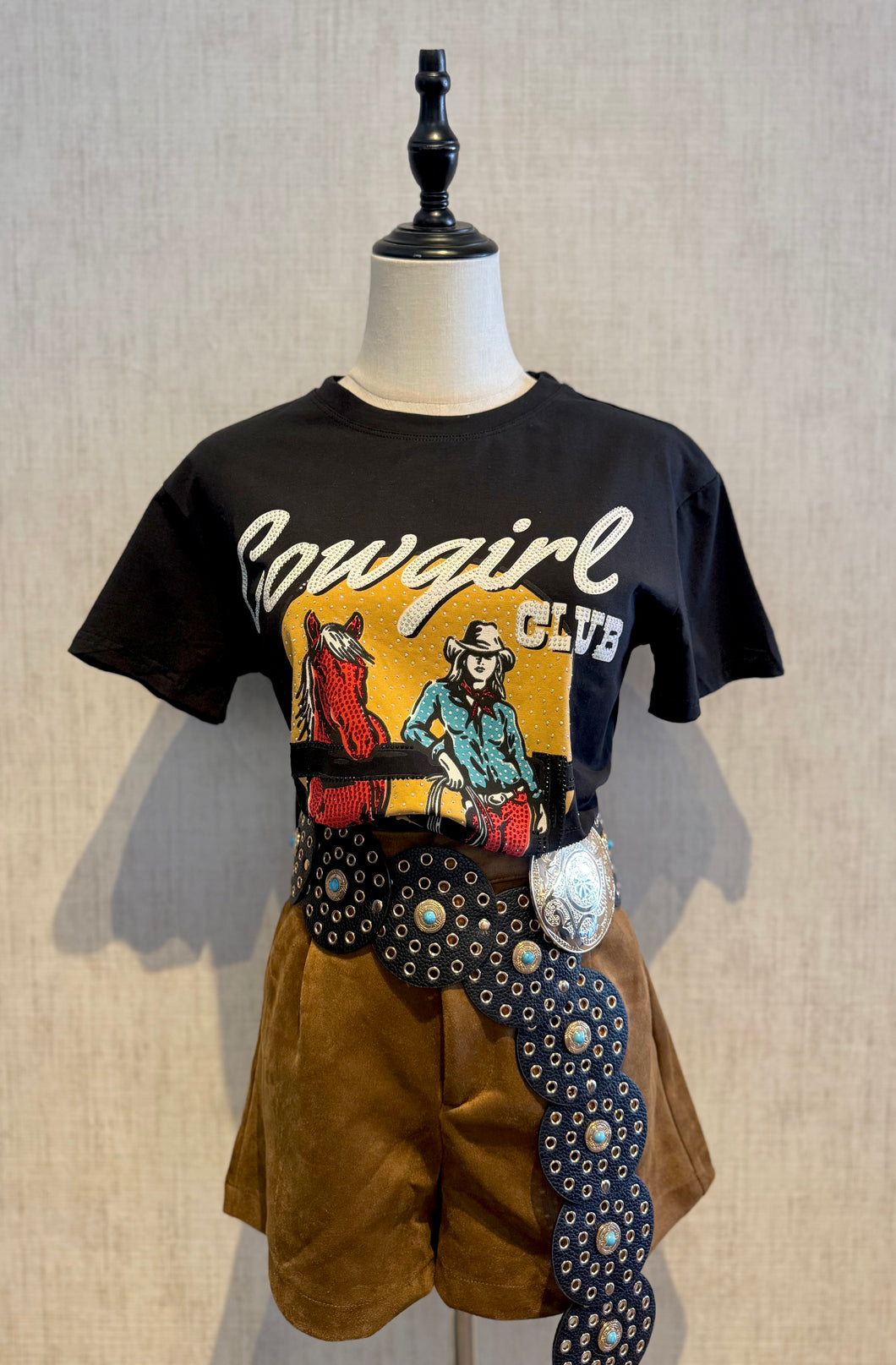 Cow Girl Detail Tshirt