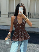 Cargar imagen en el visor de la galería, Polka Dot Halter Top