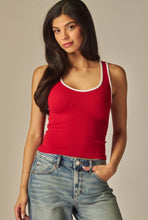 Cargar imagen en el visor de la galería, Contrast Spandex Tank Top