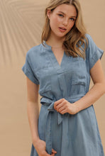 Cargar imagen en el visor de la galería, Pockets Belted Mini Dress