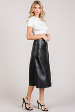 Cargar imagen en el visor de la galería, PU Leather Skirt
