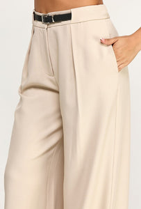 Belted Wide Pants