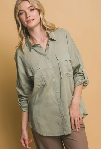 Double Pocket Blouse