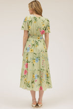 Cargar imagen en el visor de la galería, Floral Sleeve Midi Dress