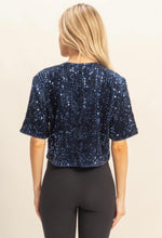 Cargar imagen en el visor de la galería, Sequin Bow Detail Top