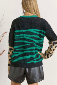 Zebra Printed Sweater