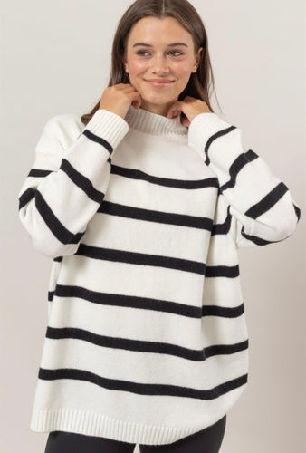 Striped Knit Sweater