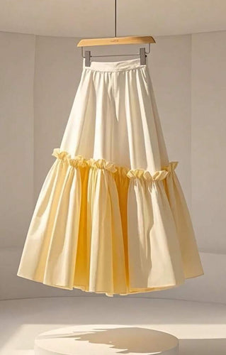 Two Tone Ruffle Skirt