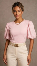 Cargar imagen en el visor de la galería, Rhinestone Detail Blouse