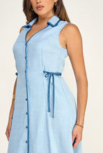 Cargar imagen en el visor de la galería, Button Sleeveless Dress