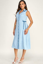 Cargar imagen en el visor de la galería, Button Sleeveless Dress