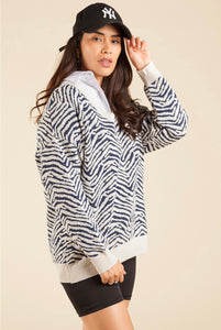 Zebra Print Sweater