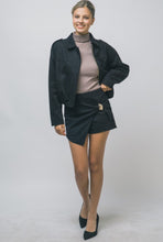 Cargar imagen en el visor de la galería, Suede Button Skort