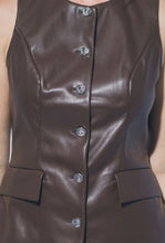Cargar imagen en el visor de la galería, Button Pocket PU Vest