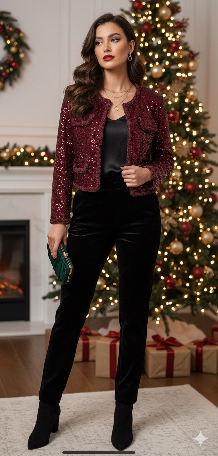Sequin Detail Jacket
