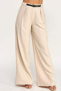 Belted Wide Pants
