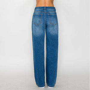 Low Rise Wide Jeans
