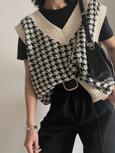 Cargar imagen en el visor de la galería, Houndstooth Long Vest