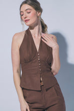 Cargar imagen en el visor de la galería, Linen Halter Top