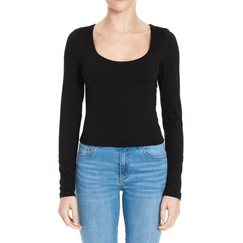 Round Neck Long Sleeve Top