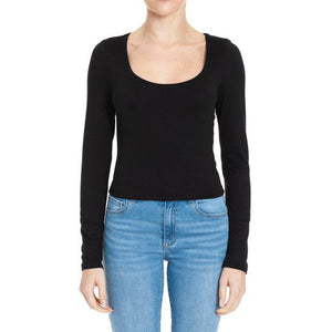 Round Neck Long Sleeve Top