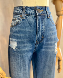 Bootcut Distressed Jeans