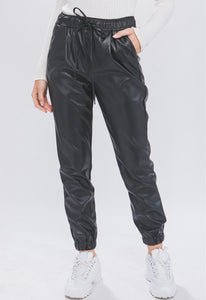 PU Leather Jogger