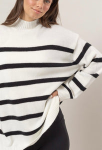 Striped Knit Sweater