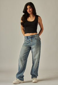 Double Layered Scoop Tank Top