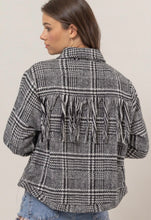 Cargar imagen en el visor de la galería, Fringe Houndstooth Jacket