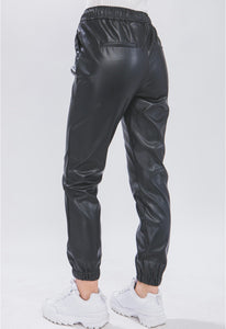 PU Leather Jogger