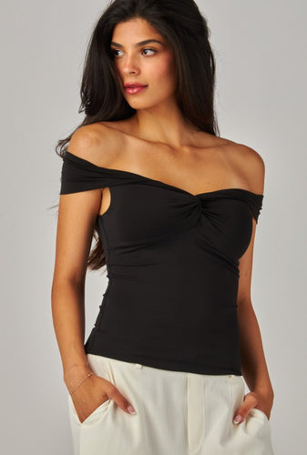 Off the Shoulder Twist Top