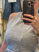 Cargar imagen en el visor de la galería, Two Piece Denim Set Bubble Top and cargo