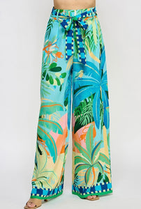 Printed Wide Pants