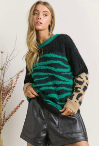 Zebra Printed Sweater