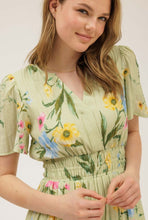 Cargar imagen en el visor de la galería, Floral Sleeve Midi Dress