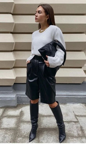 Jackson Pu Leather Shorts