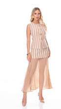 Cargar imagen en el visor de la galería, 2 Piece Stripe Set Vest + Skirt