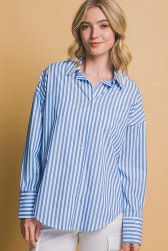 Stripe Basic Blouse