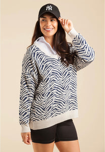 Zebra Print Sweater