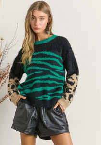 Zebra Printed Sweater