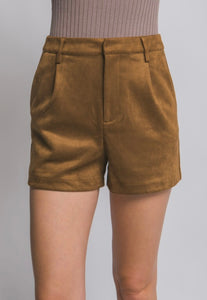 Suede High Waist Shorts