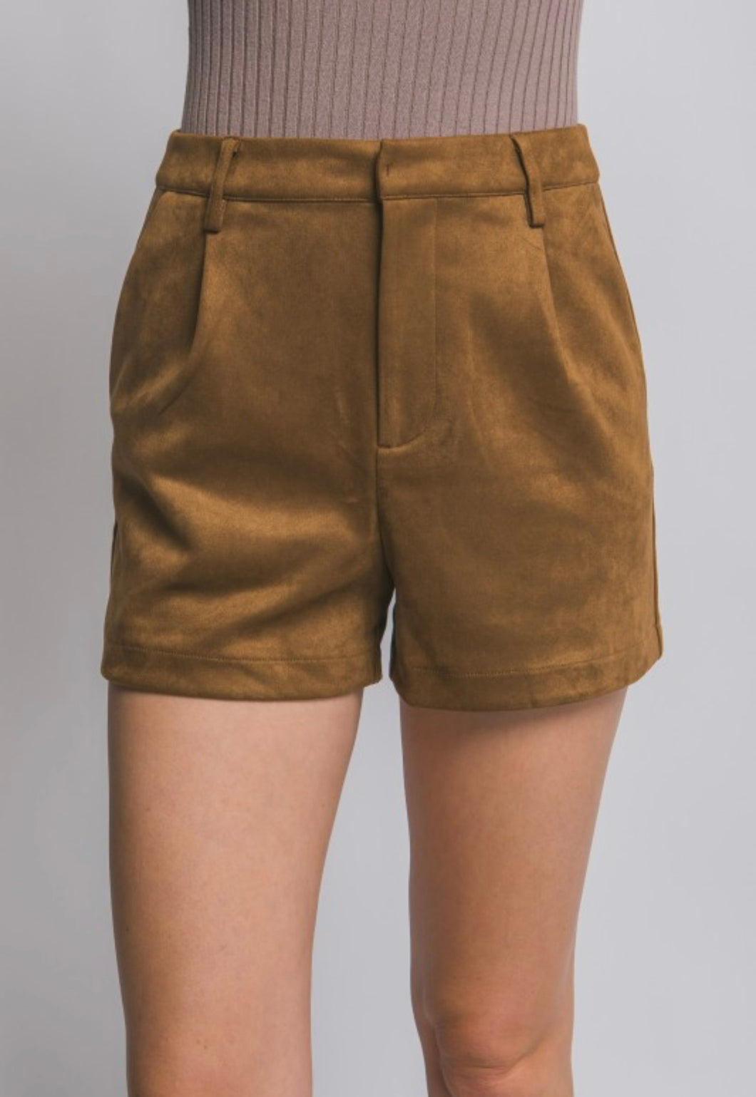 Suede High Waist Shorts