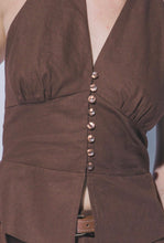 Cargar imagen en el visor de la galería, Linen Halter Top