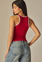 Cargar imagen en el visor de la galería, Contrast Spandex Tank Top