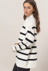 Striped Knit Sweater