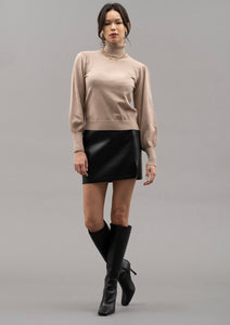 Taupe Basic Turtleneck