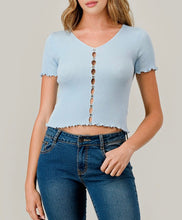 Cargar imagen en el visor de la galería, Knit Rhinestone Top