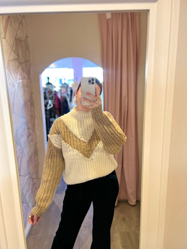 Knit Contrast Sweater