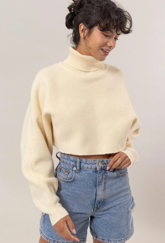 Turtleneck Crop Sweater